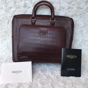 New French 1946 Briefcase with Laptop Sleeve.